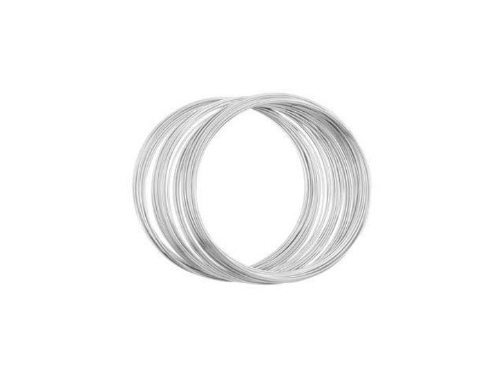 Beadalon Memory Wire LARGE Silver Bracelet 1oz