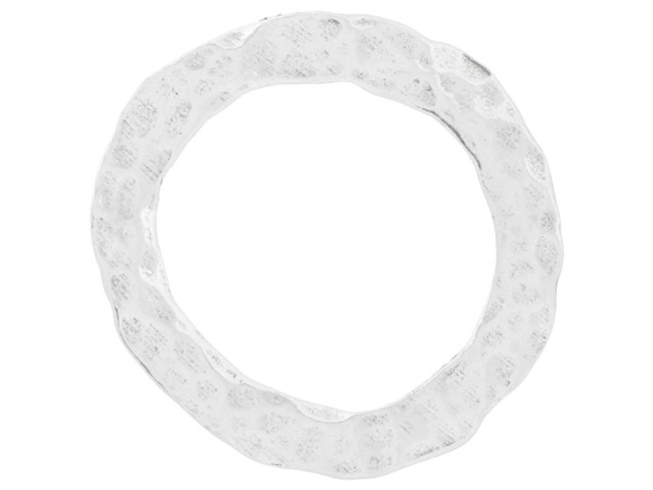 Artbeads Sterling Silver Large Hammered Imperfect Circle Link