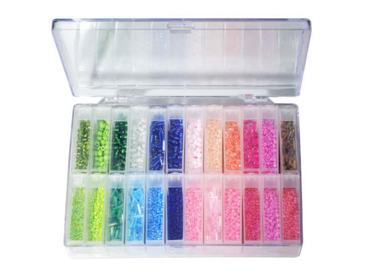 Assorted Beads For Crafts Rainbow Color Seed Bead Jewelry Making Bead  Assortment