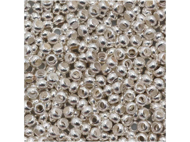 Genuine Metal Seed Beads 11/0 Silver Plated 16 Grams
