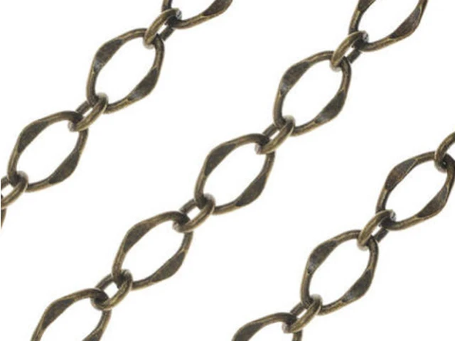 Antiqued Brass Galeria Chain, 5.5mm Oval Links, by the Foot