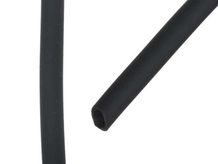 Neoprene Black Rubber Tubing, 4mm Cord, Cut to Order, by the Foot - Min Qty  4 