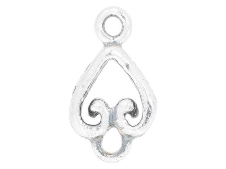 Artbeads Sterling Silver Scrolly Heart Link