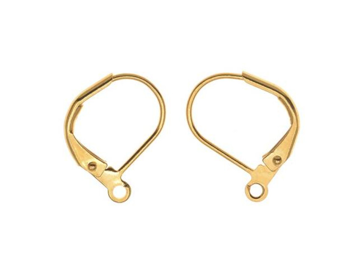 Gold Plated Earring Hooks, Gold Earring Findings, DIY Jewelry