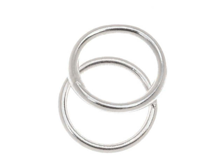 Sterling Silver Closed Jump Rings 10mm 17 Gauge Heavy (4 pcs)