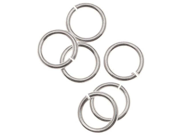 Sterling Silver Open Jump Rings 5mm 21 Gauge (10 pcs)