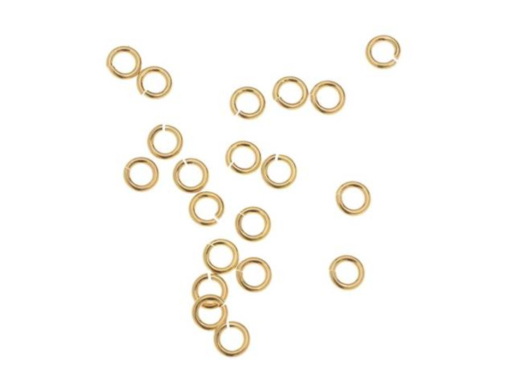 Jump Rings, Round Open 3mm Diameter and 24 Gauge Thick, 14k Gold-Filled (20 Pieces) Jump Rings, Round Open 3mm Diameter and 24 Gauge Thick, 14k Gold-Filled (20 Pieces)