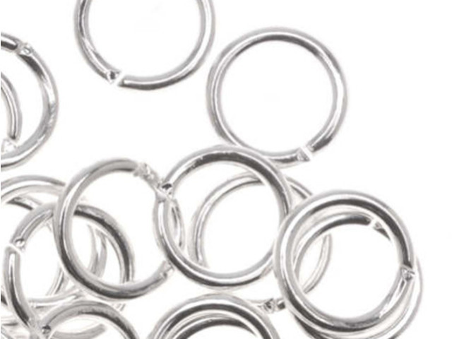 Silver Plated Open Jump Rings 7mm 18 Gauge (20 pcs)