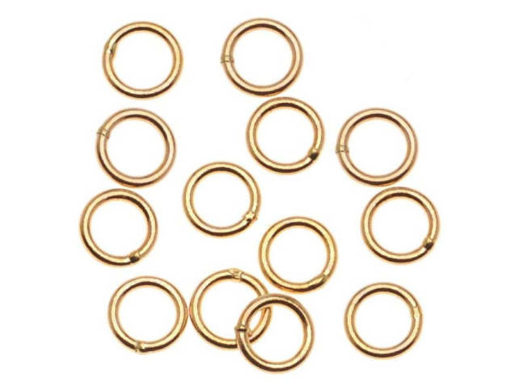 14K Gold-Filled Closed Jump Rings 5mm 20 Gauge (10 pcs)