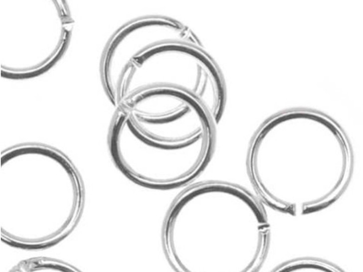 Silver Plated Open Jump Rings 5mm 21 Gauge