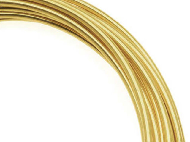 Clearance - Was $9.29 - Artistic Wire, Copper Craft Wire 16 Gauge Thick, 10 Foot Spool, Tarnish Resistant Brass