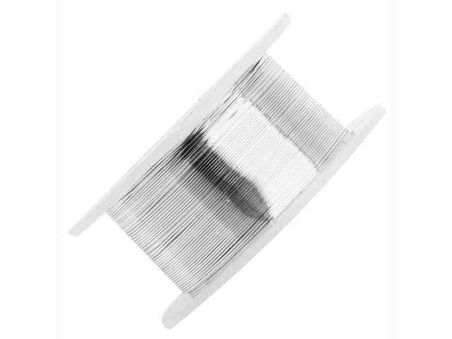Artistic Wire, Silver Plated Craft Wire 28 Gauge Thick, Tarnish Resistant Silver (15 Yard Spool)