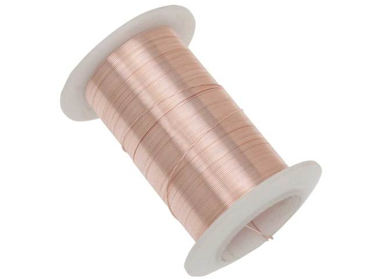 Wire Elements, Tarnish Resistant Rose Gold Wire, 26 Gauge 34 Yards