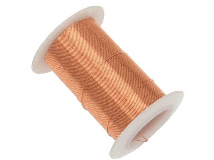 Wire Elements, Tarnish Resistant Bright Copper Wire, 26 Gauge 34 Yards (31  Meters) 