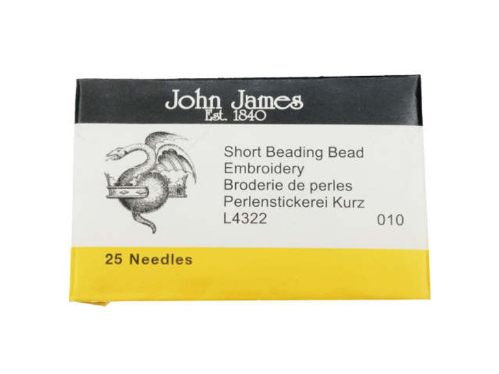 Beading Needles Short #10 - Pack of 25