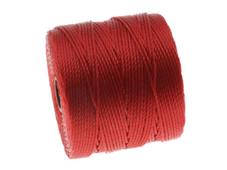 Super-Lon, S-Lon, Cord - Size 18 Twisted Nylon - Shanghai Red / 77 Yard Spool