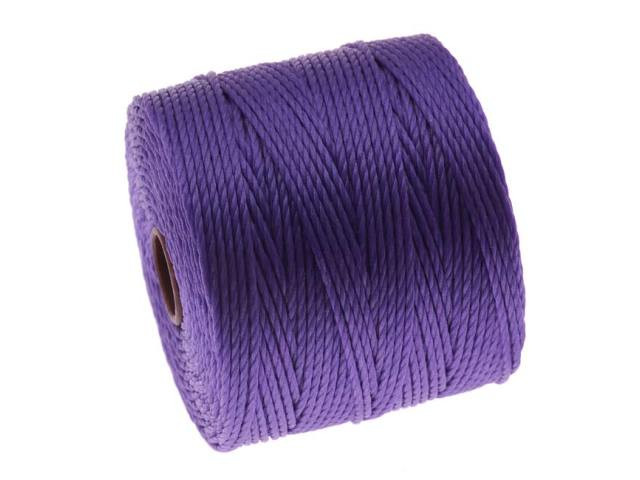 Clearance - Was $5.89 - Super-Lon, S-Lon, Cord - Size 18 Twisted Nylon - Violet / 77 Yard Spool