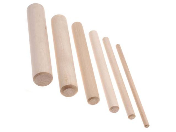 The Beadsmith 6-Piece Wooden Mandrel Set For Wire Forming - Includes Storage Case