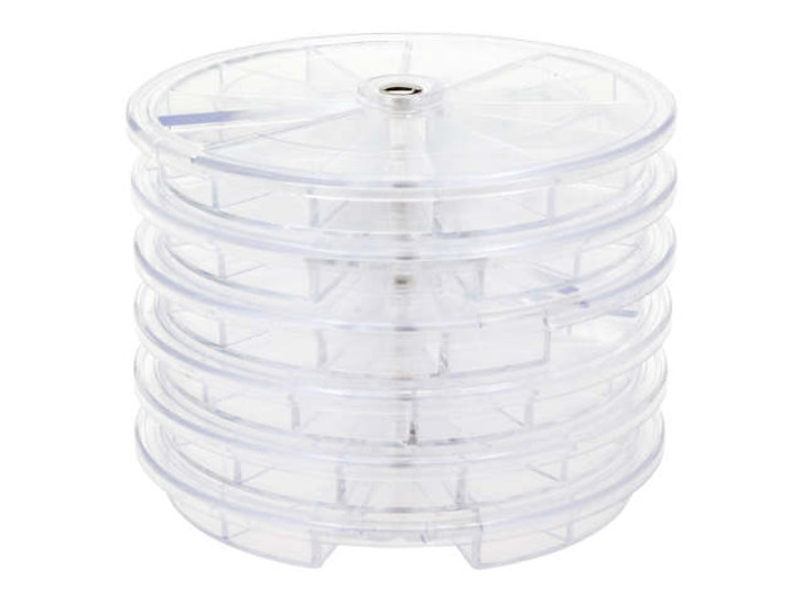 Keeper Stackers Storage Container with Round Stackable Bead Storage  Containers, 25 Total 