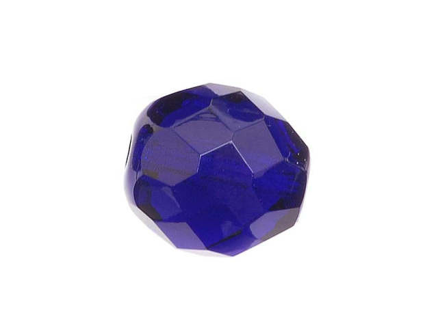 Czech Fire-Polish Glass Beads 12mm Round Cobalt