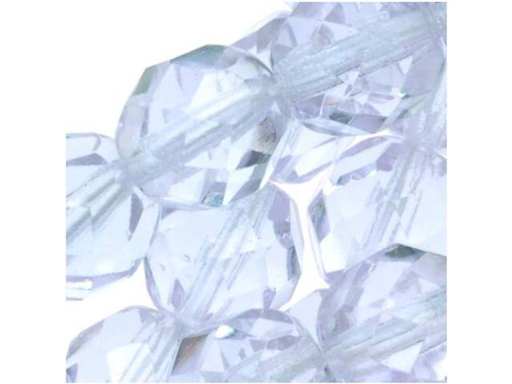 Czech Fire-Polish Glass Beads 8mm Round Alexandrite