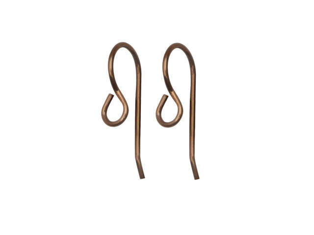 Vintaj Natural Brass, Modern French Ear Wire 20x8.5mm (3 Pairs)