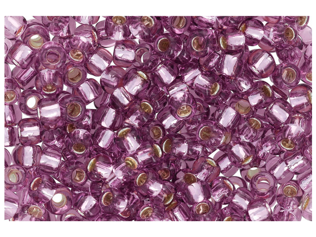 Toho 8/0 Round Seed Bead Silver Lined Lt Amethyst, 2.5-Inch Tube