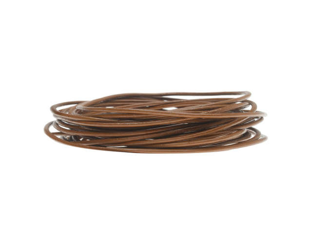 Leather Cord, Round 1.5mm, Light Brown, by Leather Cord USA (1 yard)