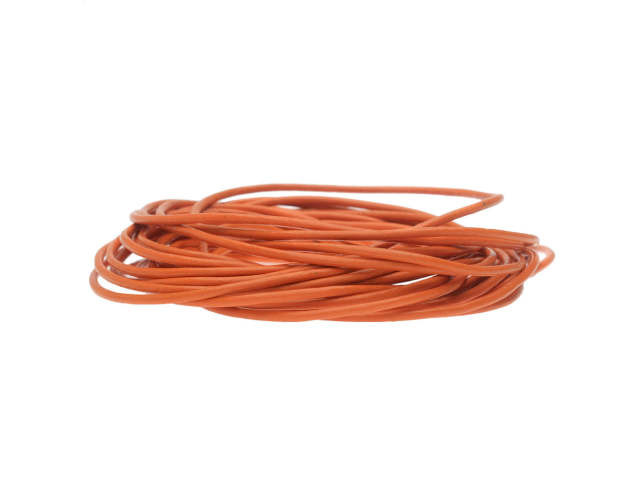 Clearance - Was $1.19 - Leather Cord, Round 1.5mm, Orange, by Leather Cord USA (1 yard)