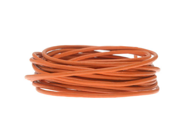Leather Cord, Round 2mm, Orange, by Leather Cord USA (1 yard)