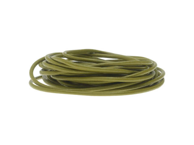 Leather Cord, Round 2mm, Absinth, by Leather Cord USA (1 yard)