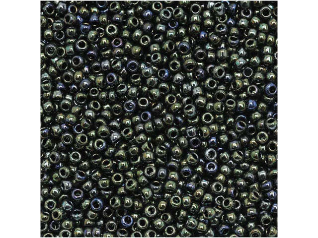 TOHO Bead Round Size 15/0 Metallic Moss - 2.5 Inch Tube