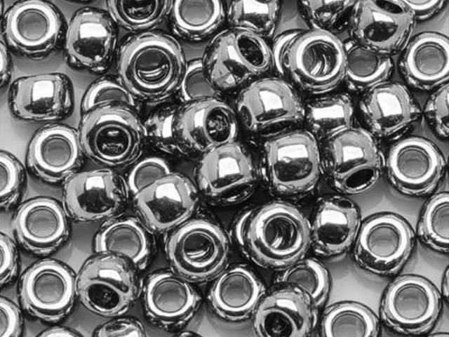 TOHO Bead Round Size 15/0 Nickel - 2.5 Inch Tube - Artbeads.com