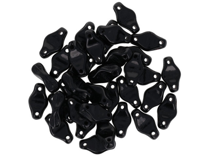 Czech Glass Cradle Bead 6 x 10mm with Vertical Hole Jet 2.5-Inch Tube Czech Glass Cradle Bead 6 x 10mm with Vertical Hole Jet 2.5-Inch Tube