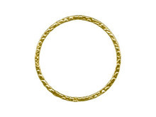 12kt Gold-Filled Jewelry Link, Textured, Round, 20mm