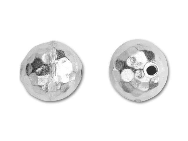 Hill Tribe Silver Large Hammered Round Bead