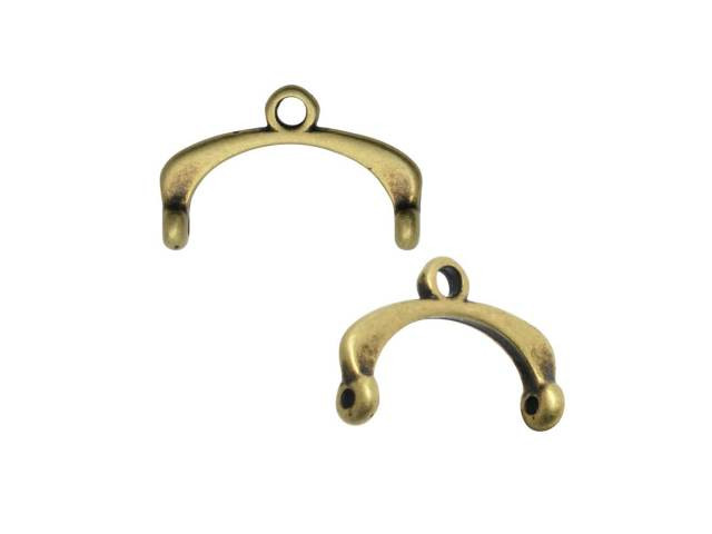 Cymbal Fres II Antique Brass-Plated Bead Ending For 11/0 Miyuki Round (1 Pair)