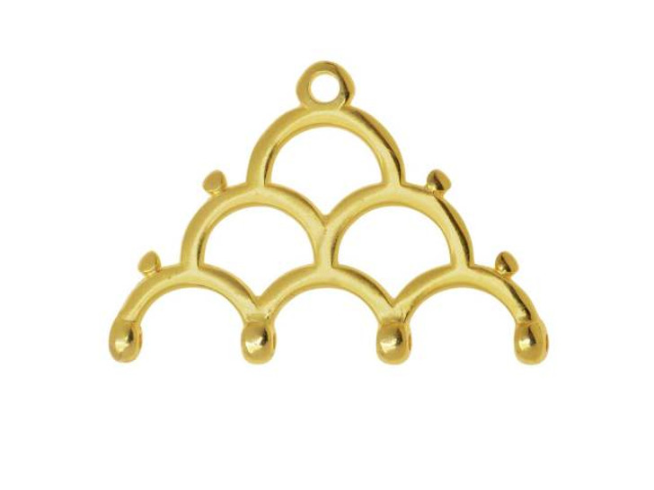 Cymbal Lakos IV 24K Gold-Plated Bead Ending for 8/0 Miyuki Round (4 Pieces)