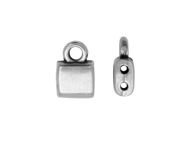 Cymbal Piperi Antique Silver-Plated Bead Ending for Tila (20 Pieces)