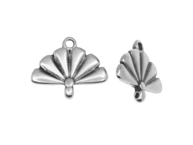 Cymbal Sitia Antique Silver-Plated Bead Ending for 8/0 Miyuki Round (1 Pair)