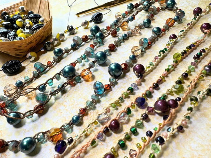 Beading with Becky: Crochet Chain Stitch with Beads bambuser-show