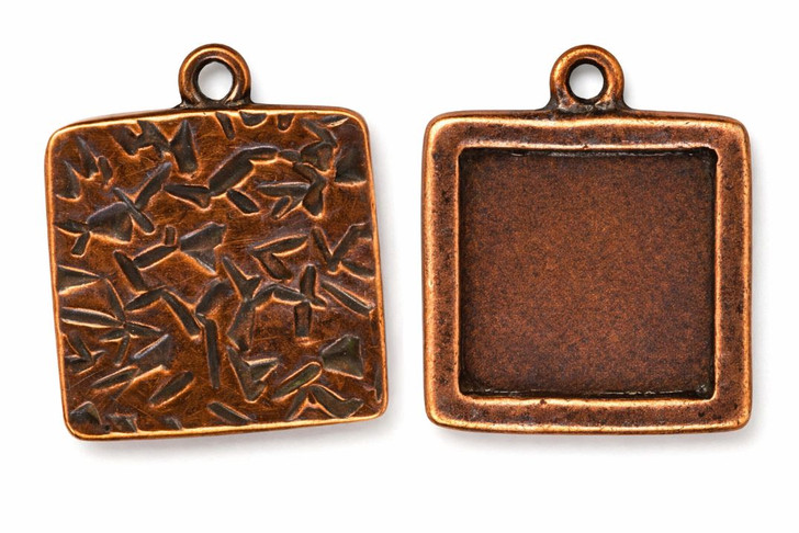 TierraCast Large Abstract Square Picture Frame Antiqued Copper, 20mm