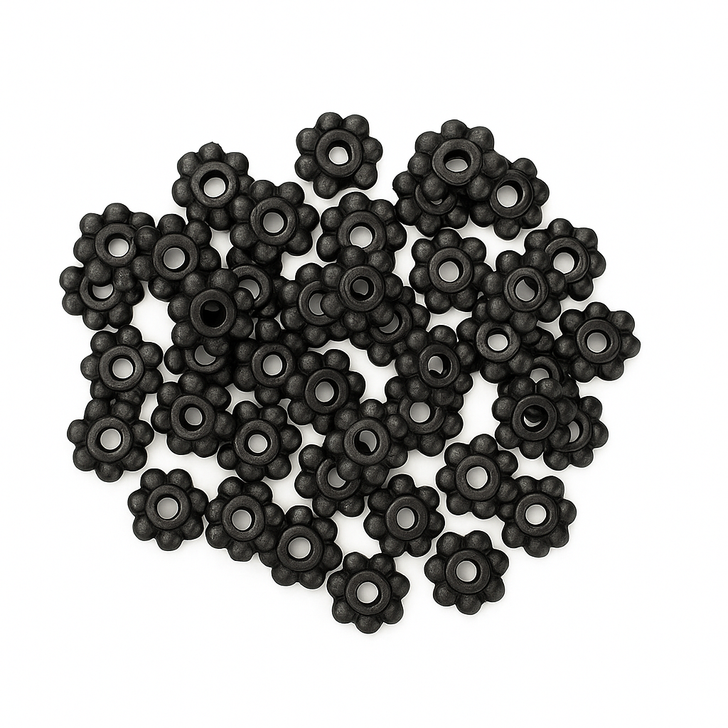 TierraCast Black 4mm Daisy Spacer