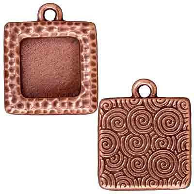 TierraCast Hammertone Square Picture Frame Antiqued Copper