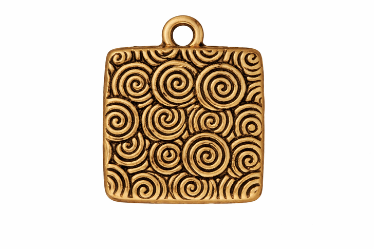 TierraCast Square Swirl Picture Frame Antiqued Gold