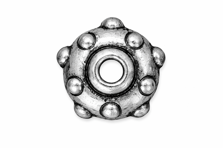 TierraCast Rivet Bead Antiqued Silver