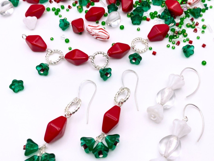 Julie's Bead Table: Candy Cane Lane DIY Christmas Jewelry Jubilee bambuser-show Julie's Bead Table: Candy Cane Lane DIY Christmas Jewelry Jubilee bambuser-show