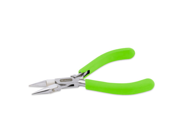 Beadalon Nylon Inner Jaw Chain Nose Pliers, Lime Green Grips