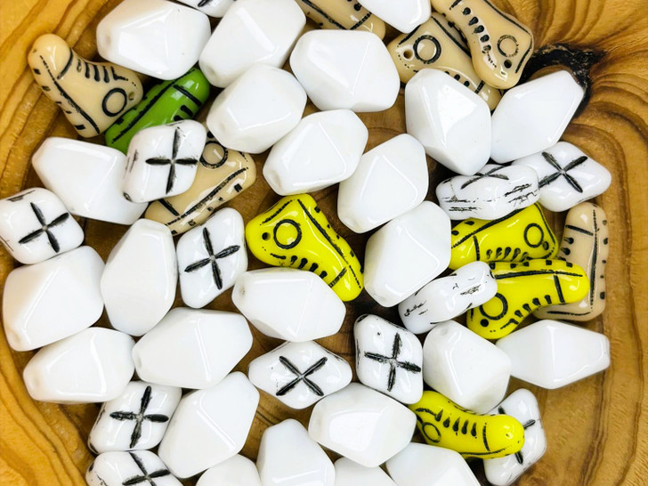 Limited Edition Czech Glass Quirky Kicks Bead Mix