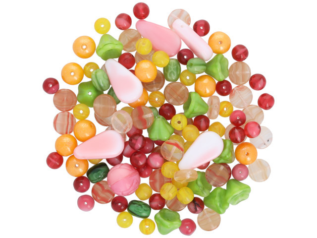 Artbeads Designer Limited Edition Czech Glass Fresh Fruit Bead Mix Assortment (1 Pack)